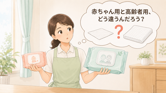【赤ちゃん用のおしりふき使っていい？】介護で使うときの注意点まとめ
