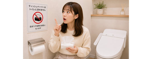 【えっ！】ティッシュペーパーはトイレに流せないって知ってた？ダメな理由と「水解性」の秘密