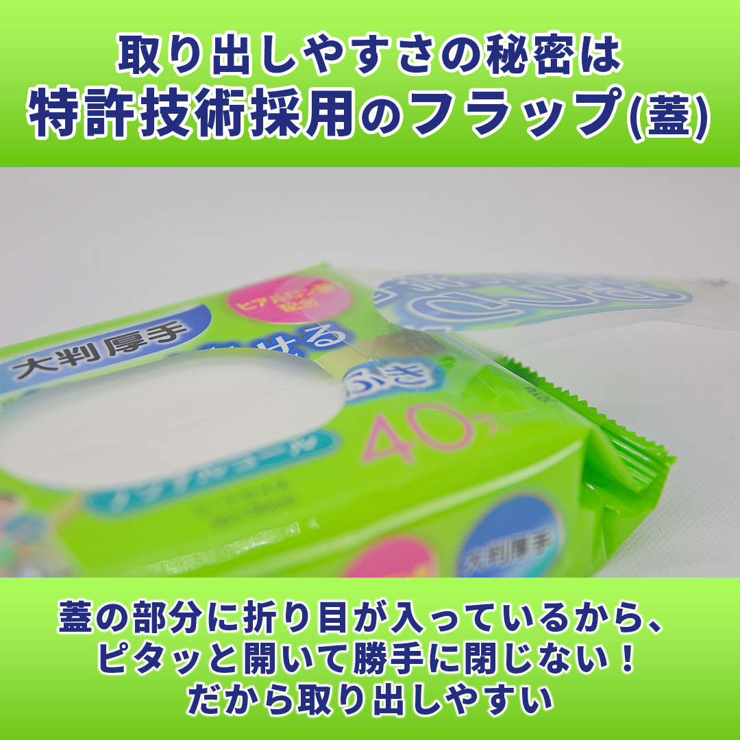 『トイレに流せるおしりふき』通常サイズの約2倍(20cm×30cm)　日本製【大人用】介護におすすめ！厚手 ノンアルコール１ケース（40枚入りX30袋）【送料無料 ※沖縄・離島を除く】